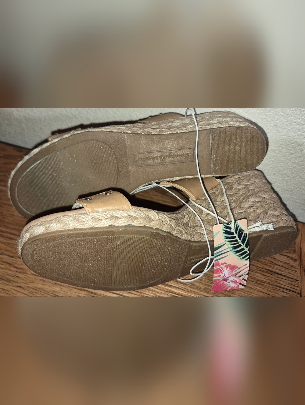 Tommy Bahama Sandals Women’s 8.5 Super Espadrille Wedge Slip Ons - Picture 5 of 6
